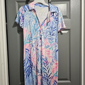 Lilly Pulitzer Sadie polo dress in Kaleidescope Coral NWT